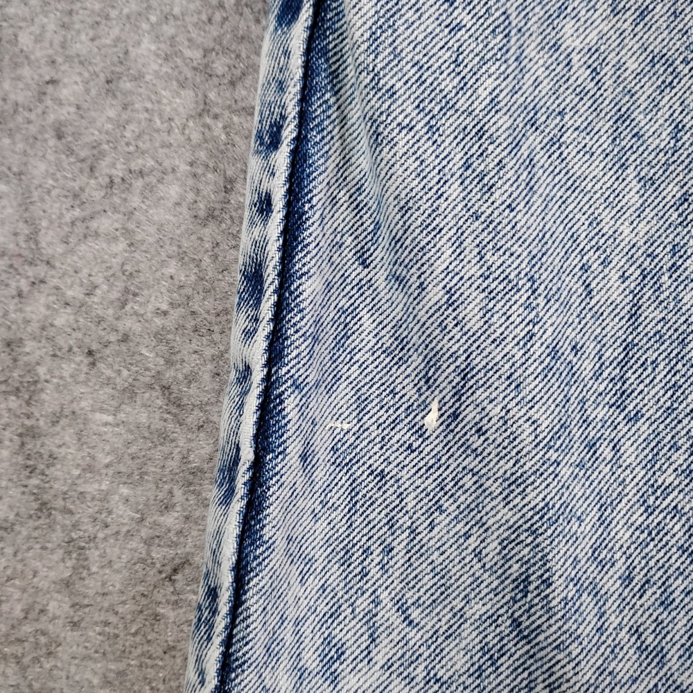 Vintage PEPE Acid Wash Jeans Mens 32x31 Light Blue Tapered High Rise 90s Denim - Picture 4 of 11
